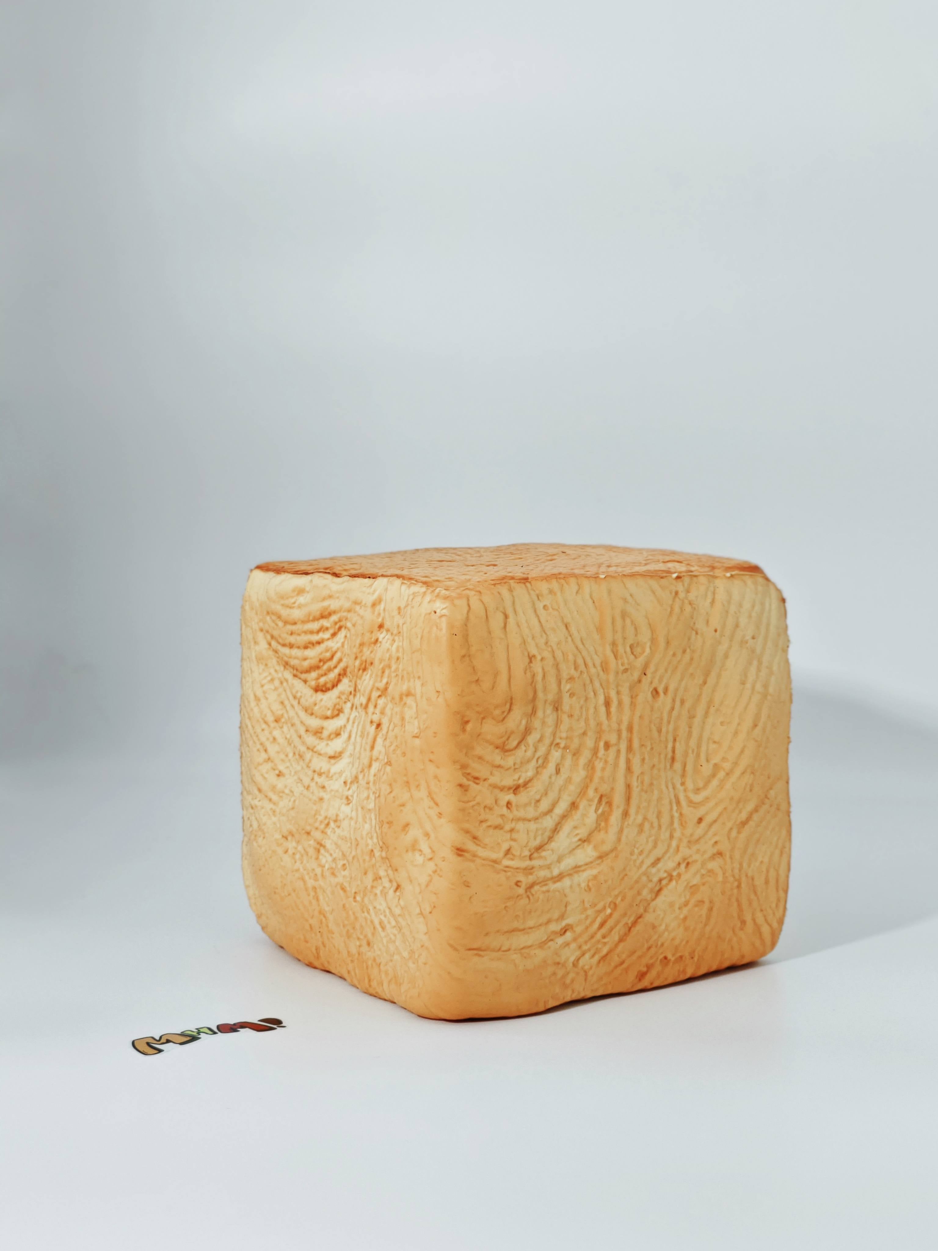 Sticky soft butter toast squishy toy realistic white bread slice taba fidget for adults