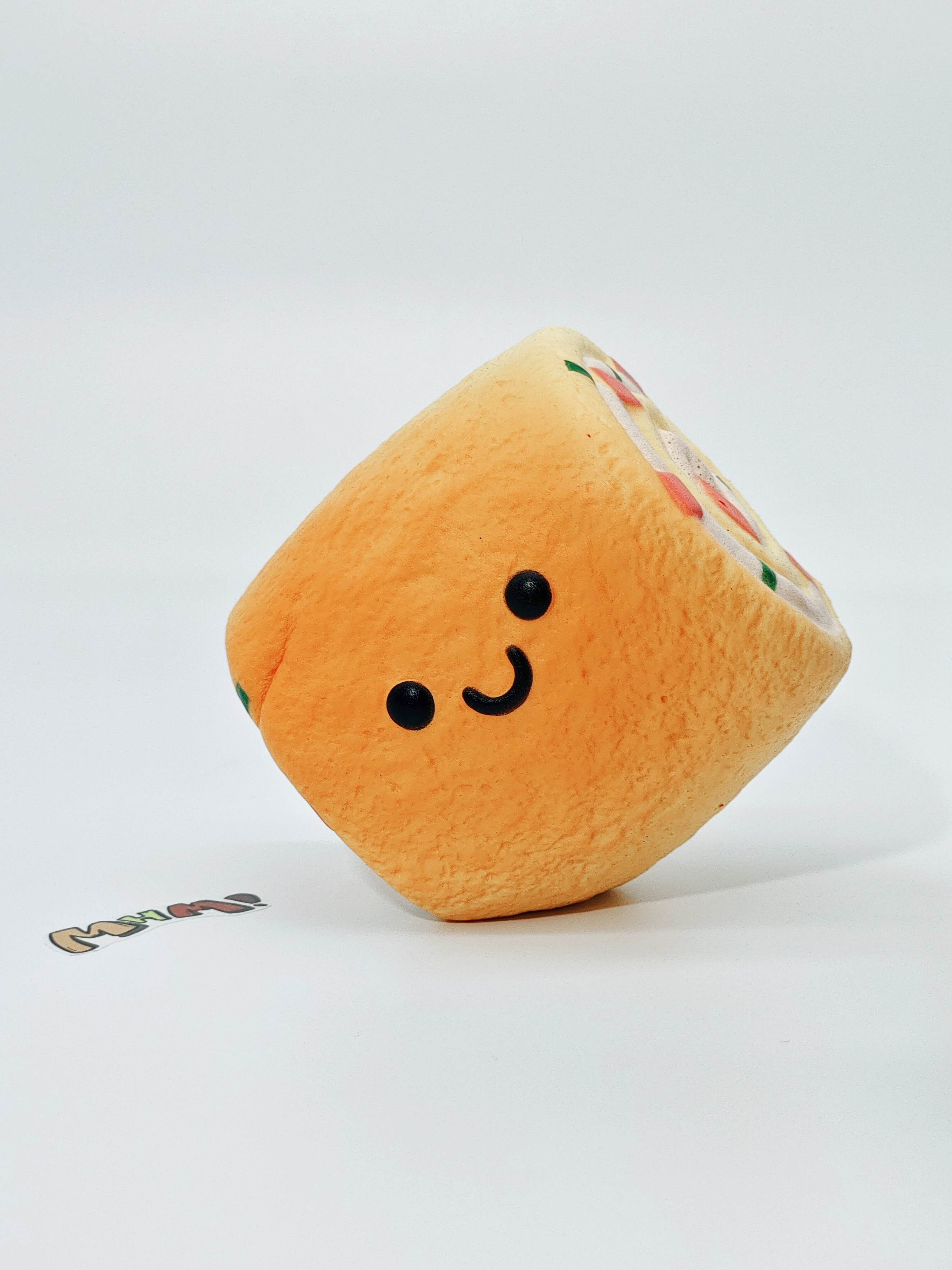 Thick Tamago Egg Omelet Squishy - Sticky & Soft Japanese Food Toy | Slow Rising Custard Scented Fidget