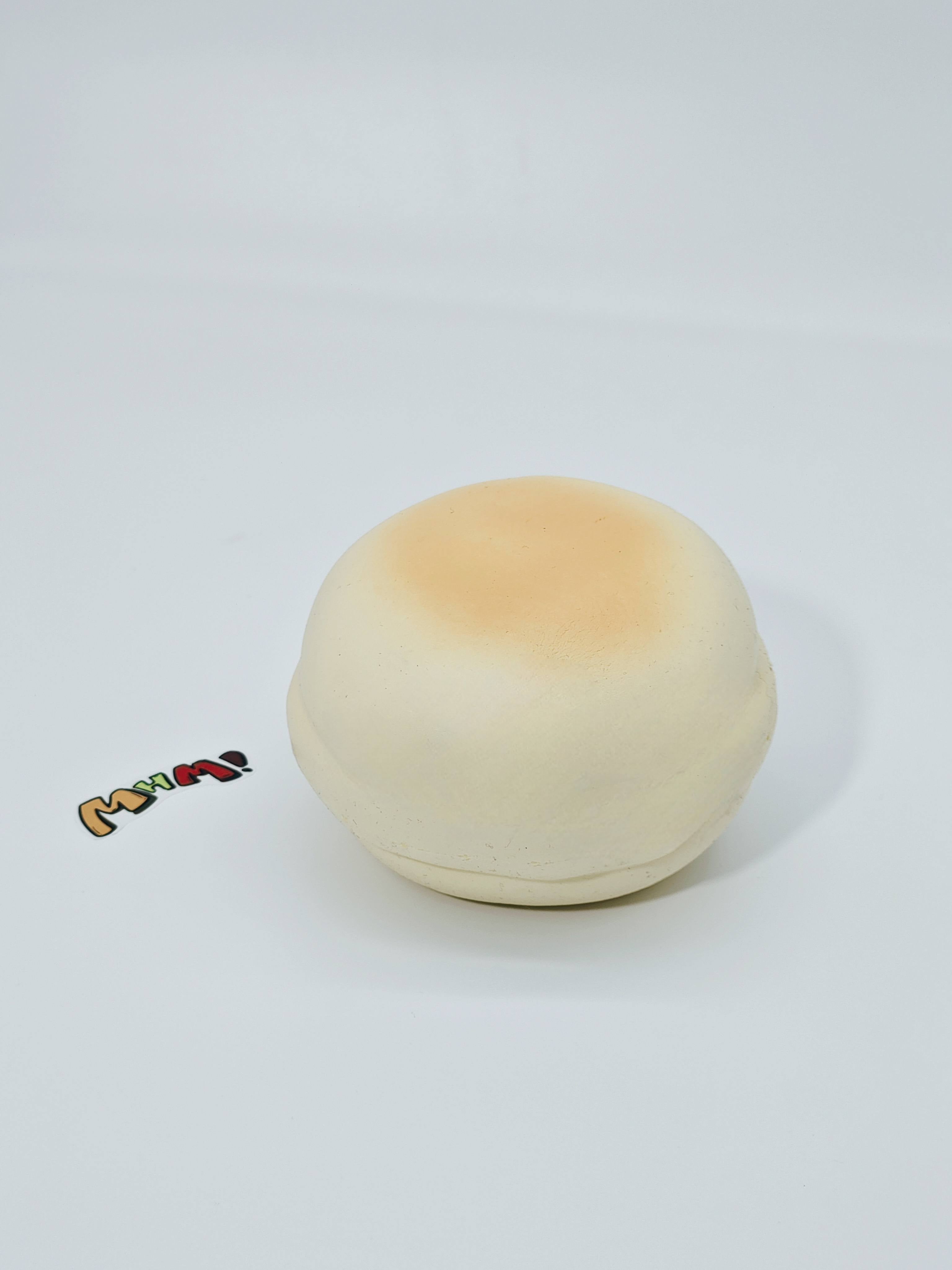 Taro milk swirl toast squishy toy sticky soft purple ube bread fidget scented boba tea