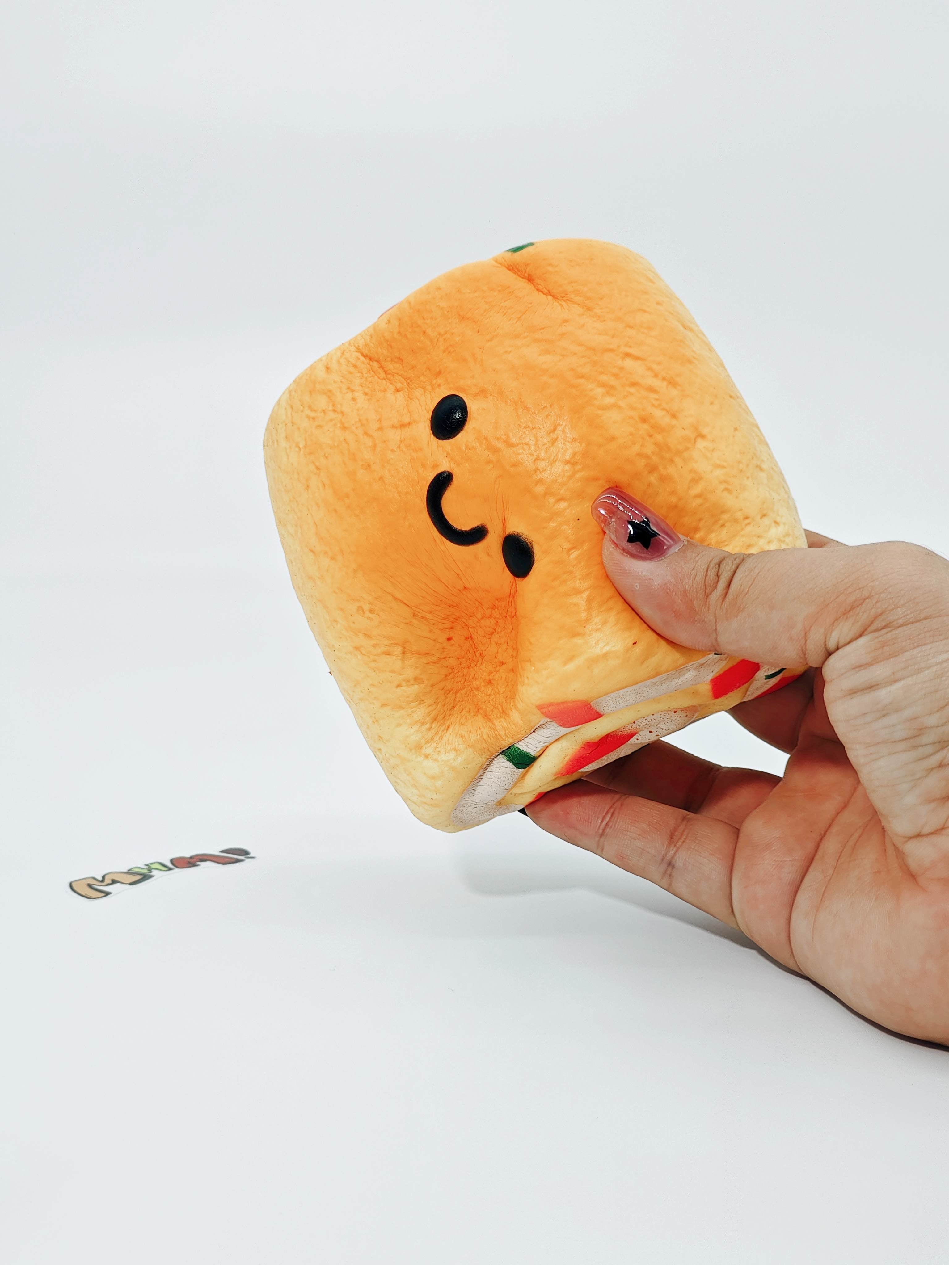 Thick Tamago Egg Omelet Squishy - Sticky & Soft Japanese Food Toy | Slow Rising Custard Scented Fidget