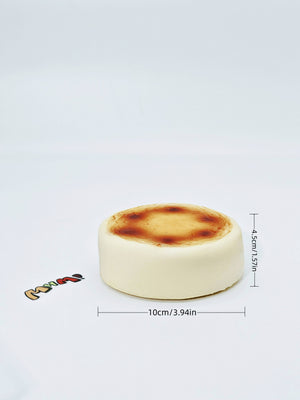 Basque Cheesecake Squishy | Dessert Themed Slow Rising Stress Rel - soft foam stress relief squeeze toy