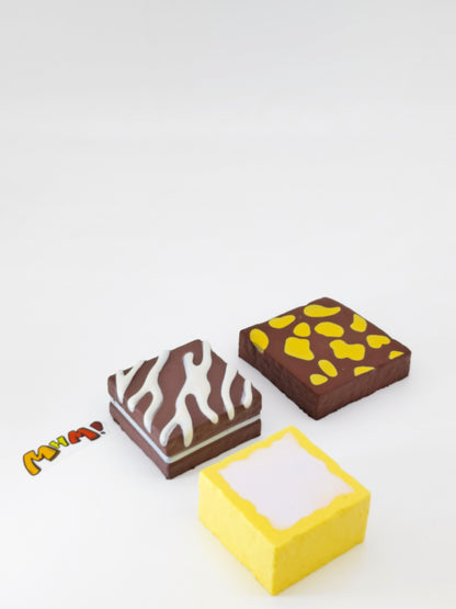MHM Squishy Series Brownie Cookies Slow Rebound Simulated Food Sticky Hands Soft Decompression Toys