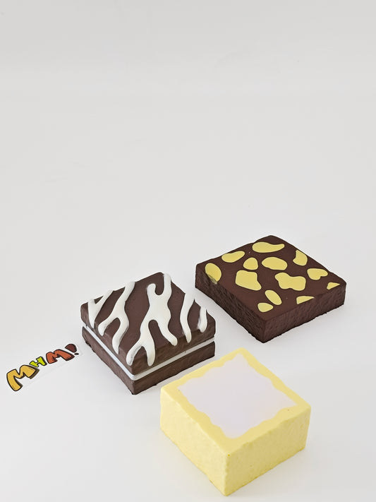 MHM Squishy Series Brownie Cookies Slow Rebound Simulated Food Sticky Hands Soft Decompression Toys