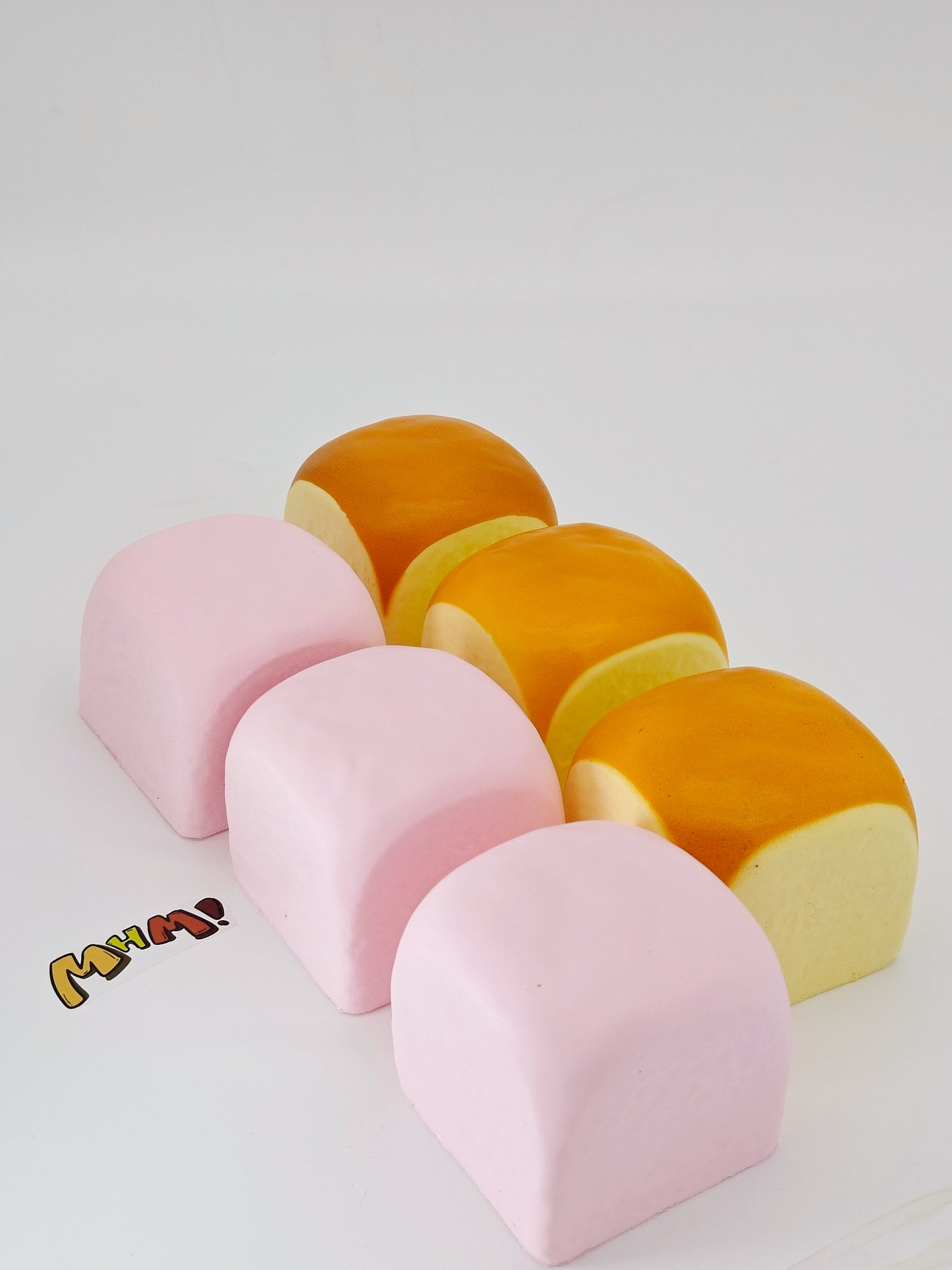 MHM Squishy Series Hawaiian Rolls Slow Rebound Soft Toys, Taba Squishy, Stress Relief Toy