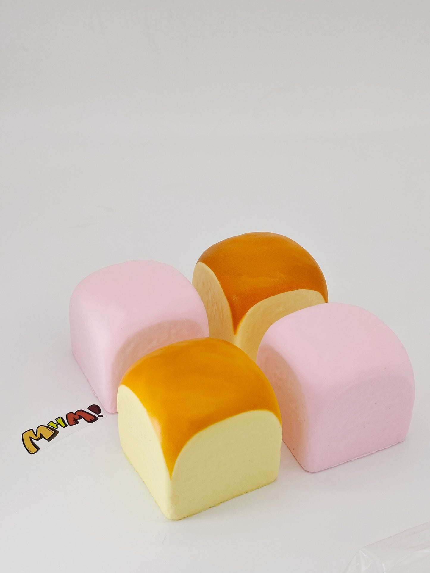 MHM Squishy Series Hawaiian Rolls Slow Rebound Soft Toys, Taba Squishy, Stress Relief Toy