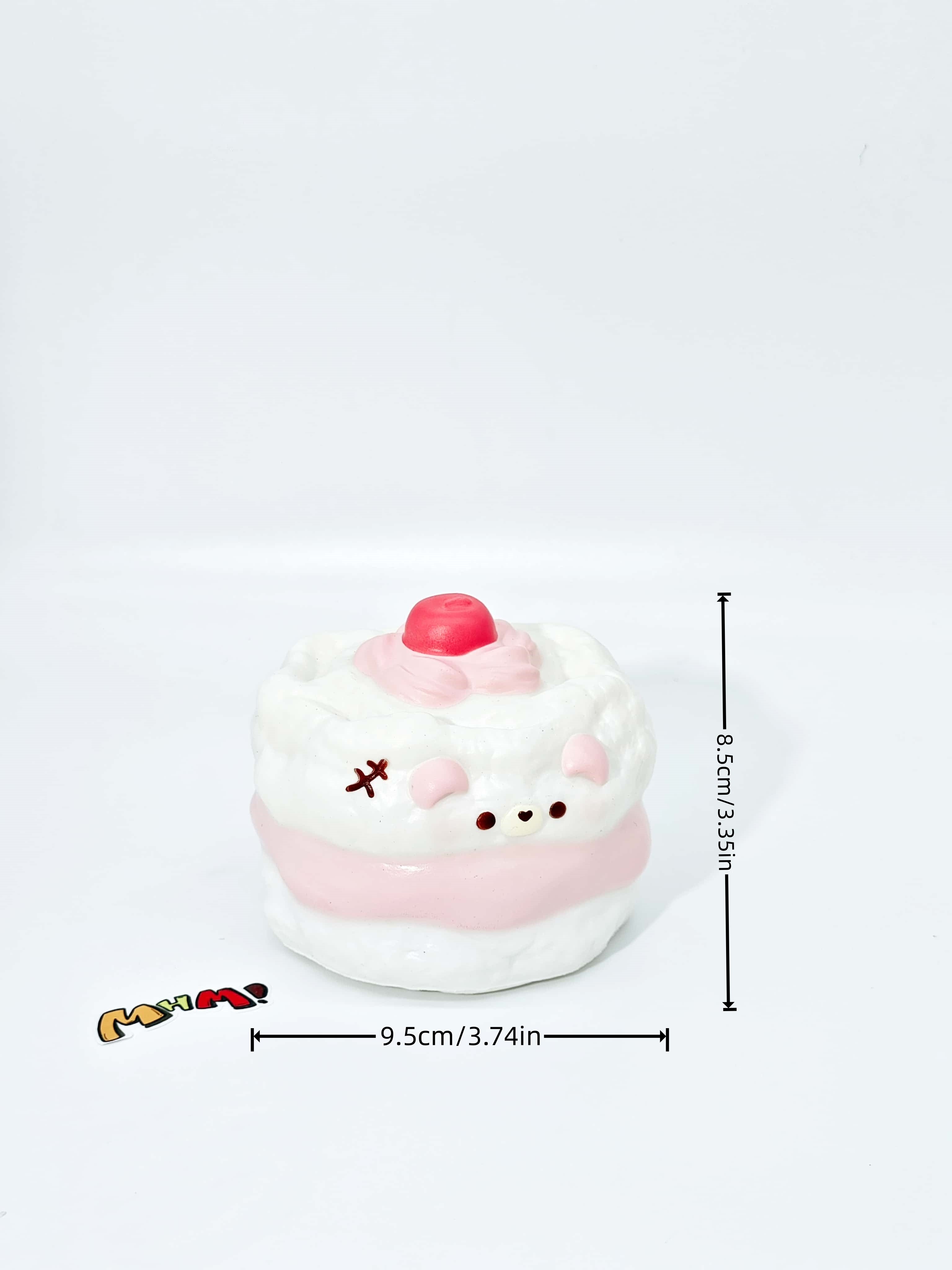 Bear Chiffon Cake Squishy | 2 Styles Bakery Themed Slow Rising St - kawaii squishy toy collection photo