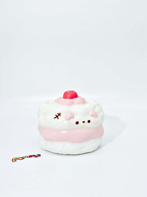 Bear Chiffon Cake Squishy | 2 Styles Bakery Themed Slow Rising St - squishy toy size reference with hand