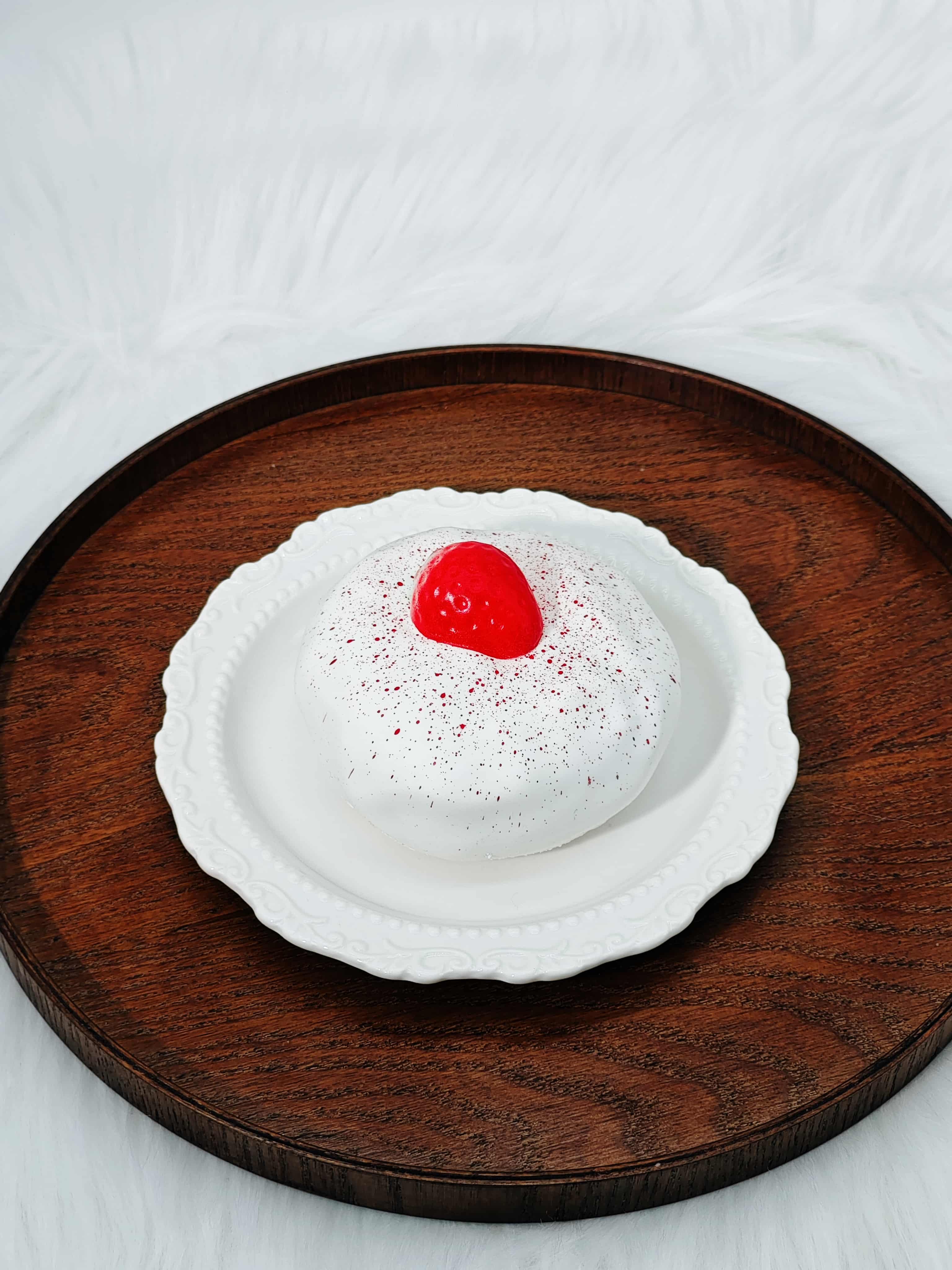 Sweet Milk Soufflé Squishy - Sticky & Soft Cloud Toy | Scented Vanilla Dessert Fidget