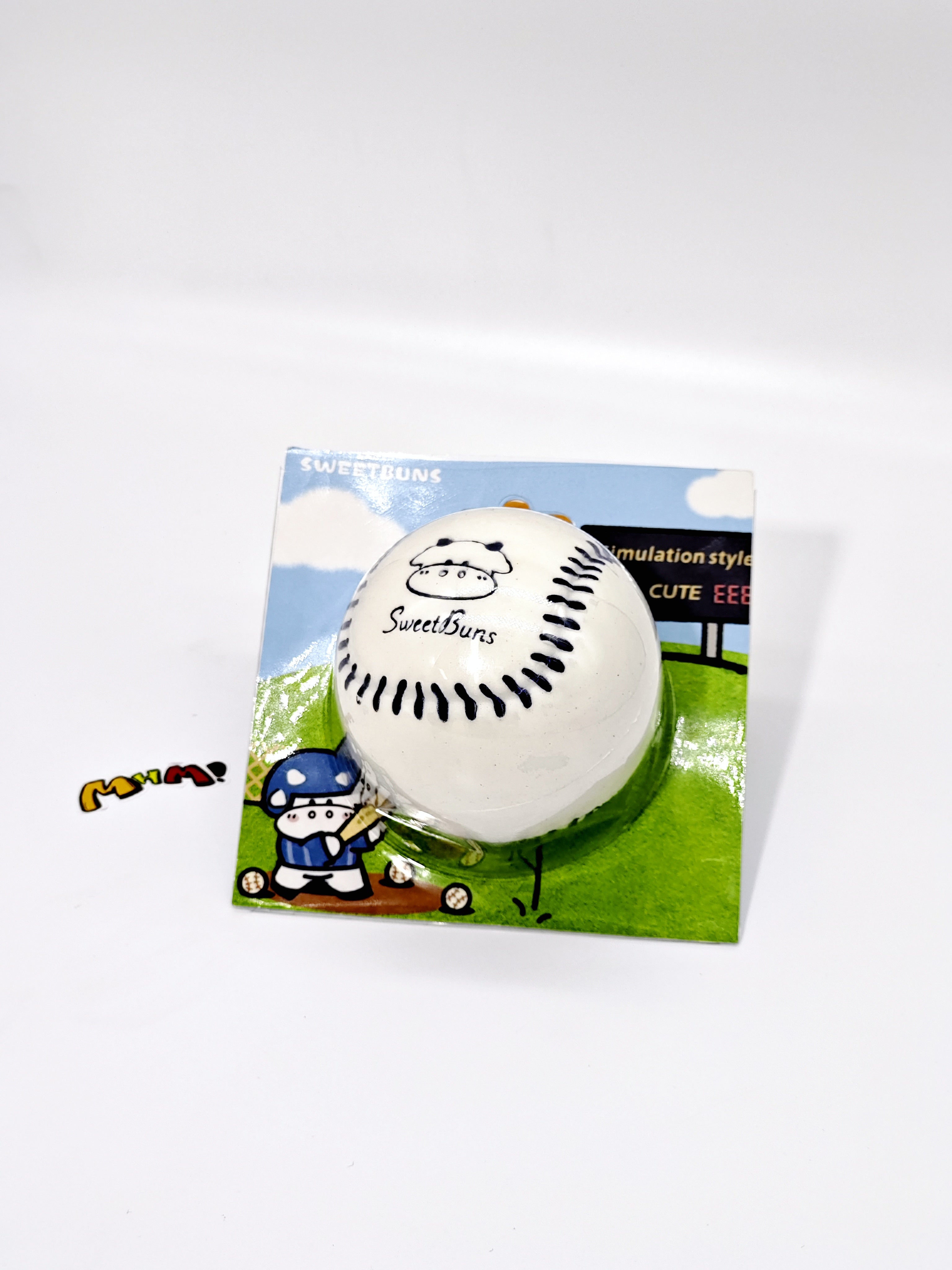 Classic Sticky Baseball Squishy - Slow Rising Sports Toy | Realistic Stress Relief Ball Fidget