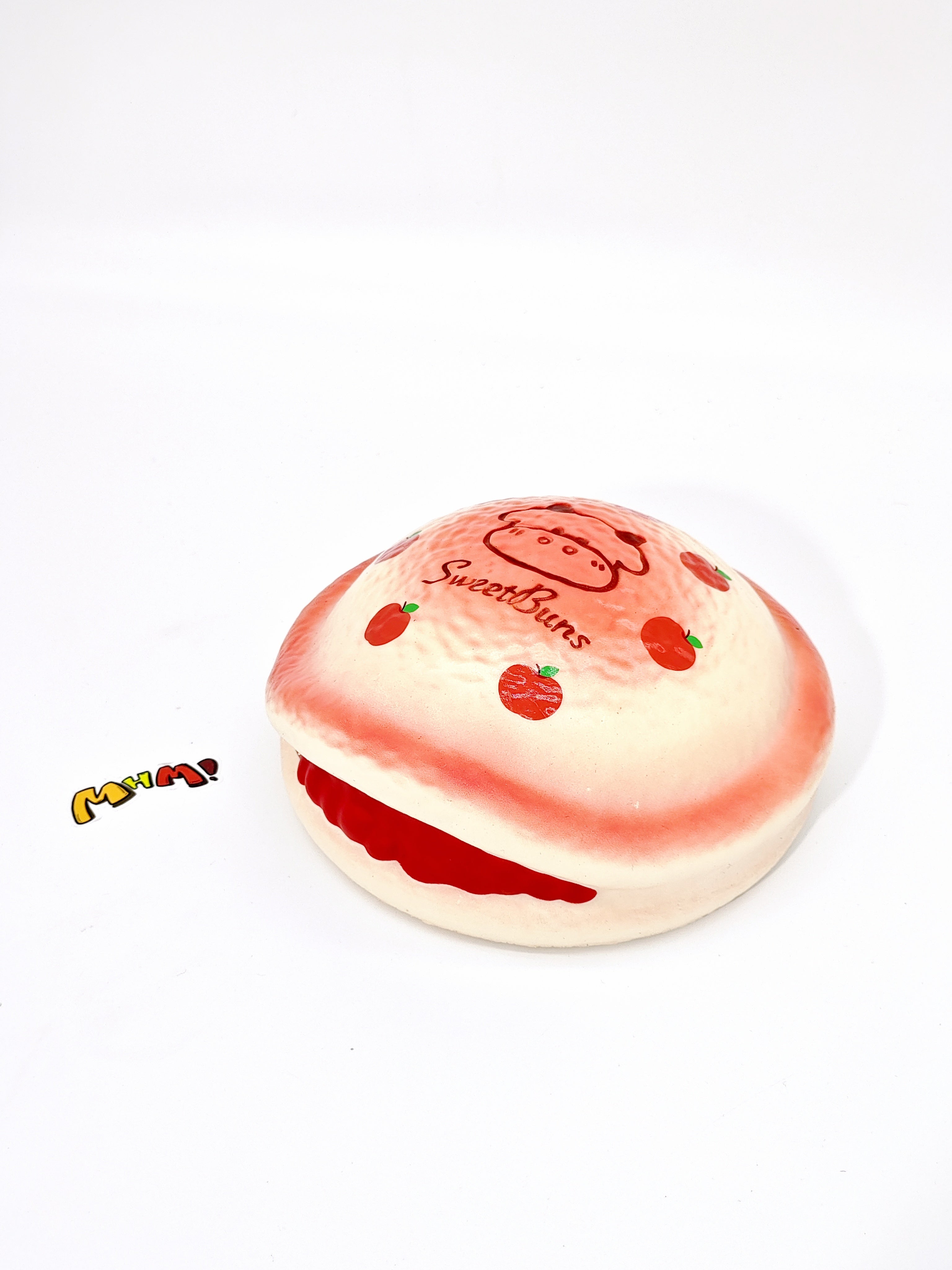 Apple Dorayaki Pancake Squishy - Smooth Matte Toy | Scented Japanese Sweet Bean Cake Fidget