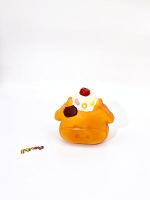 Chocolate cow cake roll squishy toy sticky soft swiss roll fidget with cow print pattern