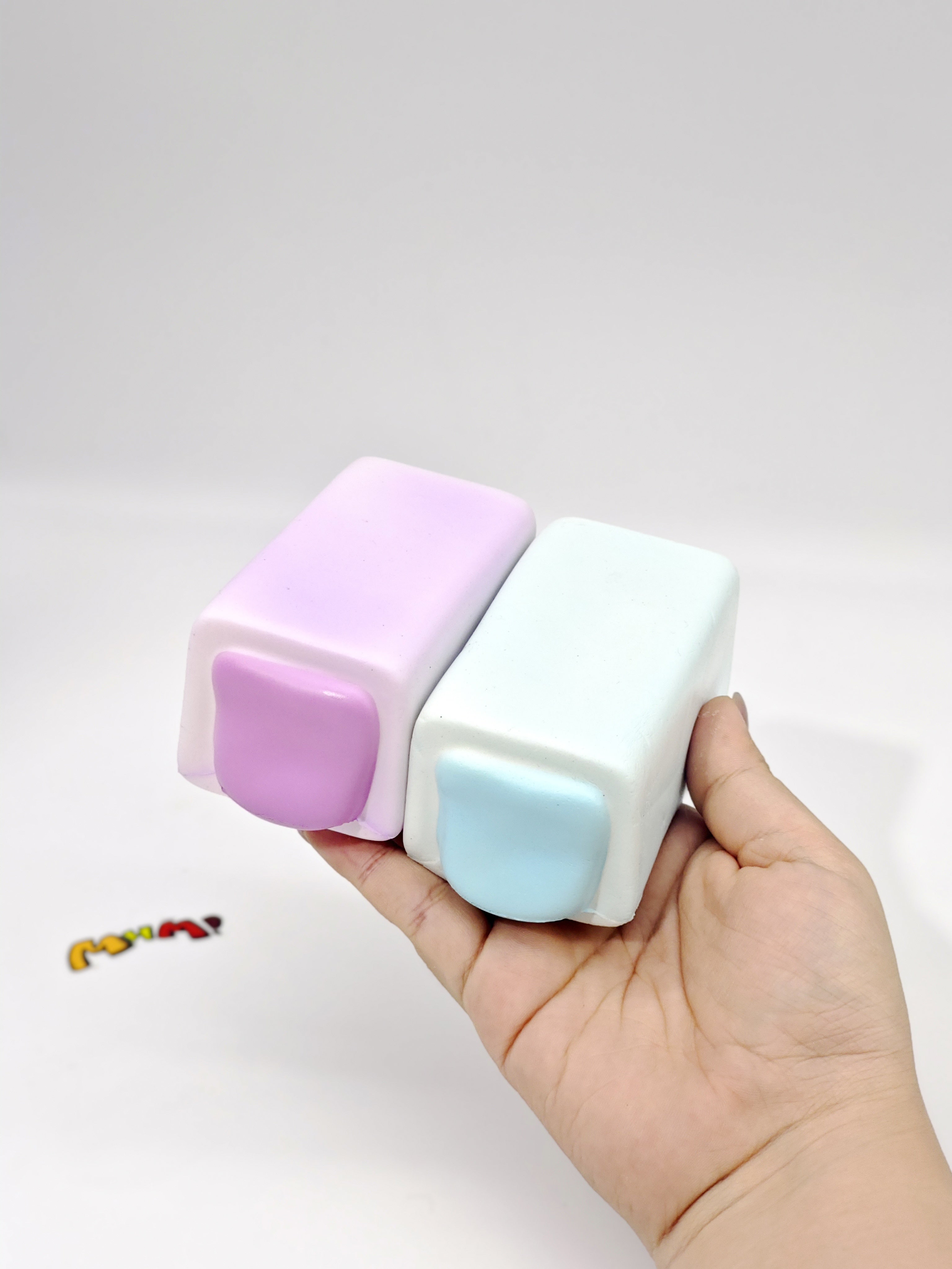 Mint & Grape Stick Gummy Squishy | 2 Styles Available Candy Theme - slow rising squeeze toy side angle view